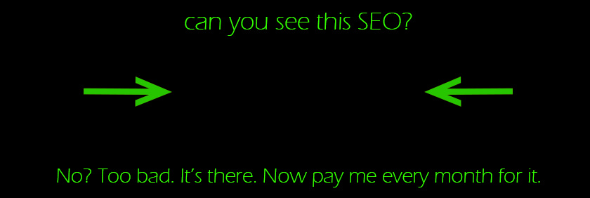SEO scam. Image by Sean MacEntee.
