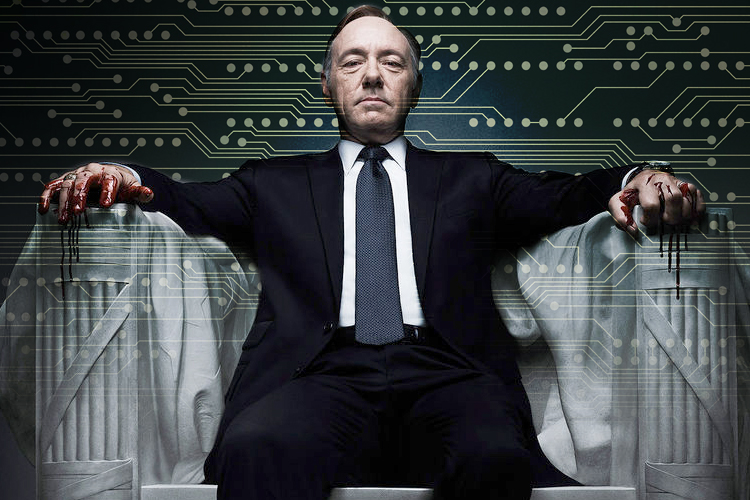 Image via Salon; originator of the ~cyber~ edit unknown. This is Frank Underwood from House of Cards, played by Kevin Spacey.